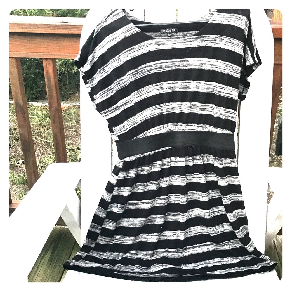 Cute Bebop black and white striped dress
